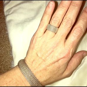 Tiffany & Co Somerset Mesh Bracelet & Ring
